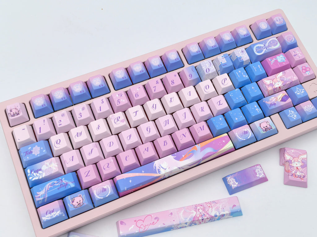 Cyrene Honkai Star Rail keycap set, Cherry profile, thumbnail view